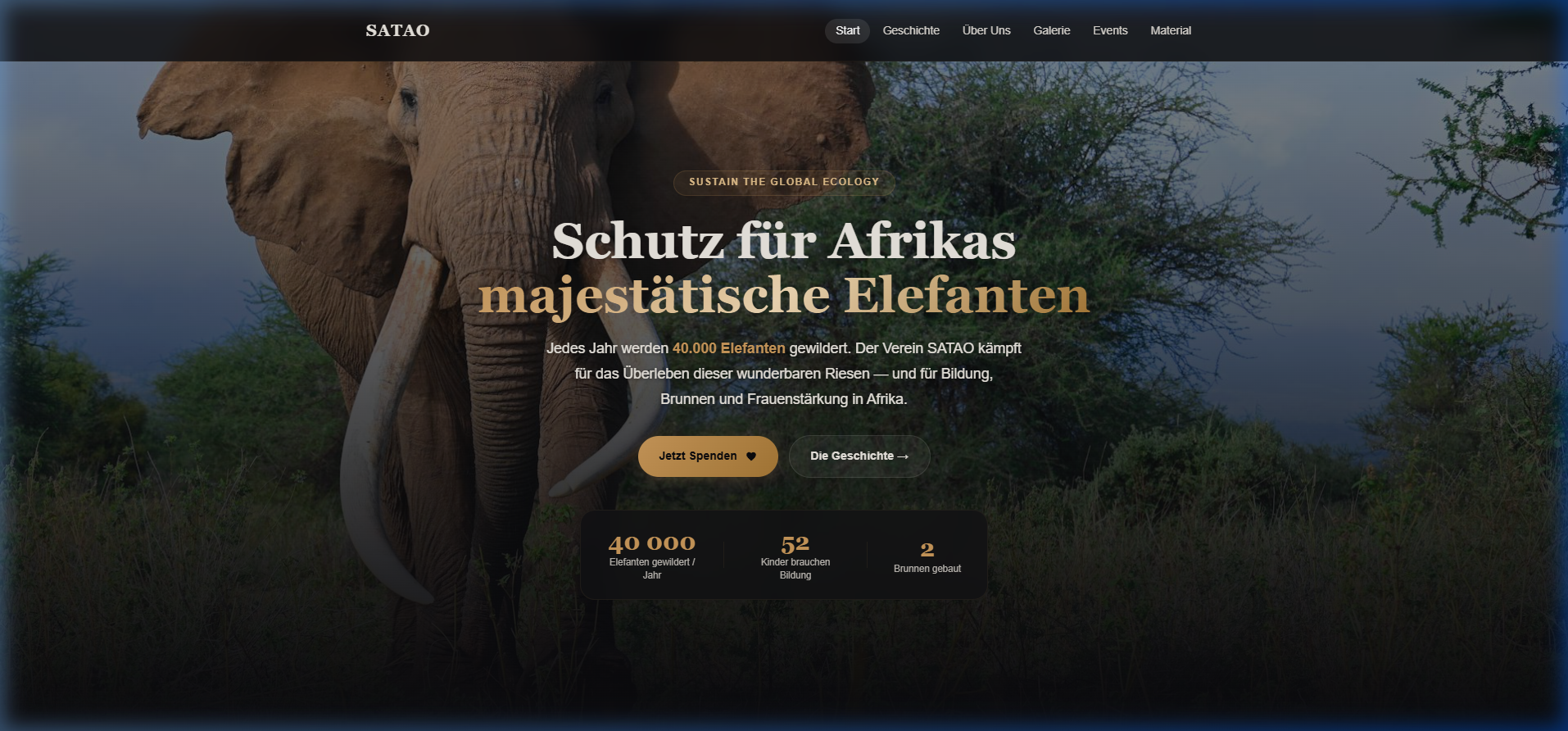 Satao - neue Website